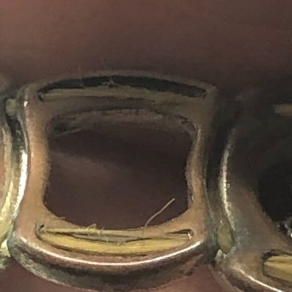 Silver color turtle shell designed bracelet costume jewelry stretchable READ - Picture 7 of 8